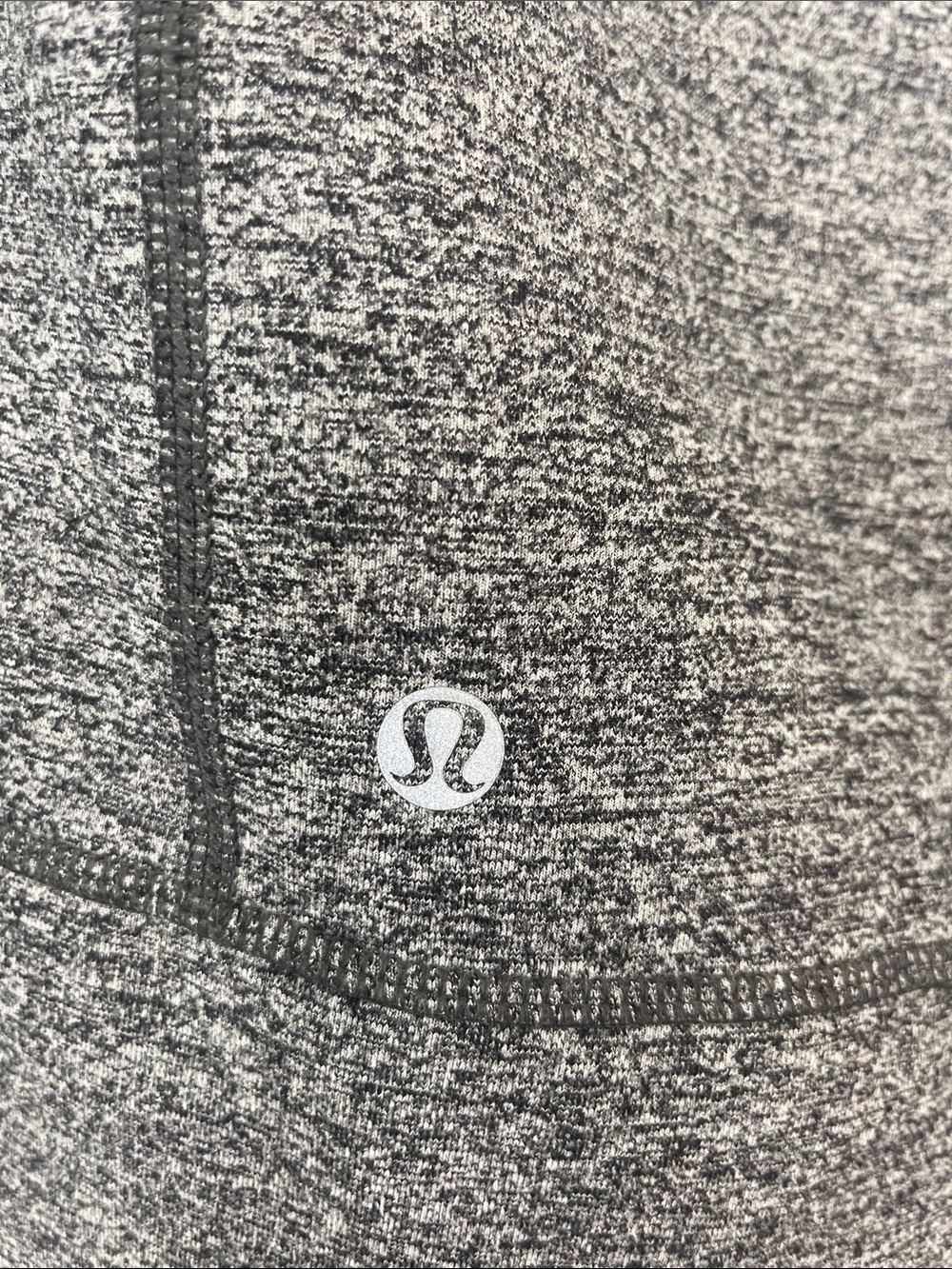 lululemon athletica Heather Gray Full-Zip Hoodie with Gold Zipper - Picture 3 of 3